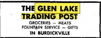 Glen Lake Trading Post - Oct 06 1960 Article (newer photo)